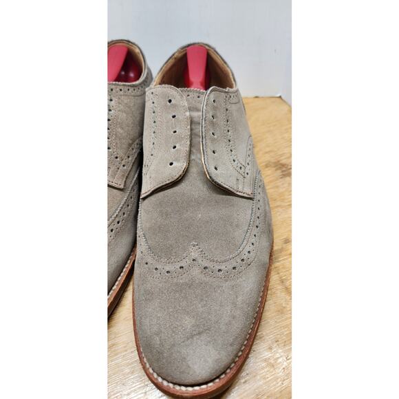 RARE! RETIRED Trickers Whitman Lt Brown Suede Brogue Shoes US 11.5 UK 11 main image 6